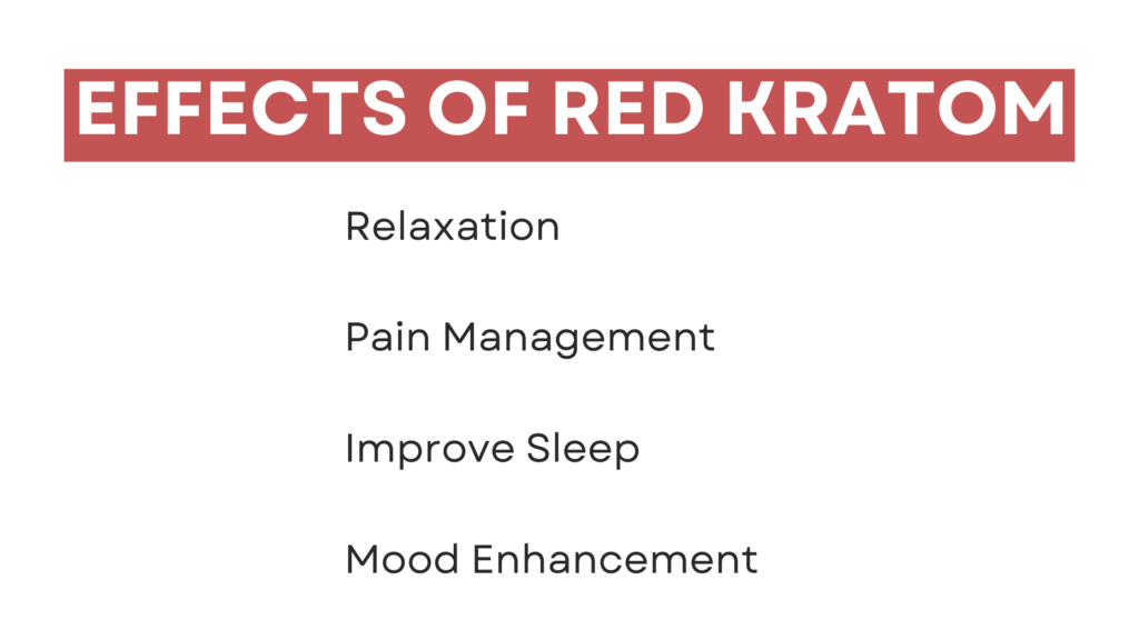 effects of red kratom