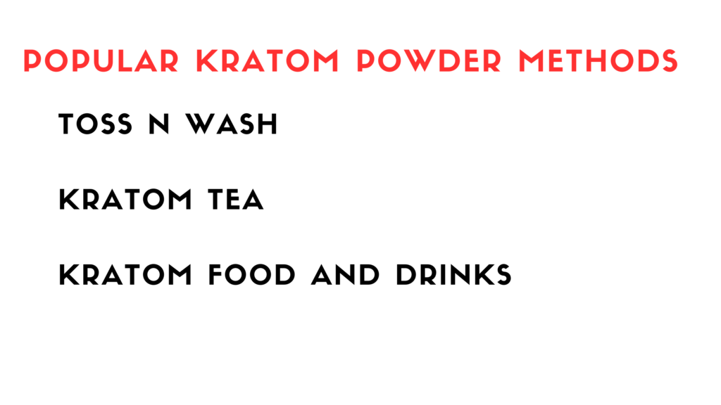 The Best Way to Consume Kratom Powder