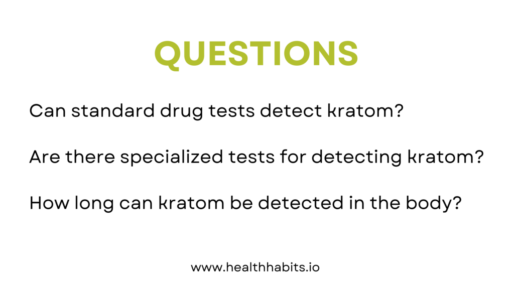 kratom and drug testing